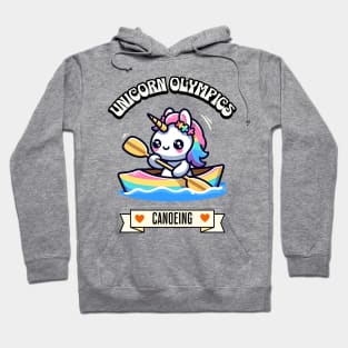 Canoeing Unicorn Olympics 🛶🦄 - Paddle to Victory! Hoodie